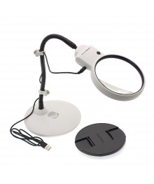 Лупа настольная OT-INL86 с подсветкой LED (2/6X)