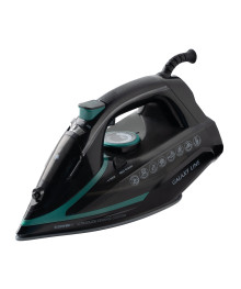 Утюг Galaxy LINE GL 6136, черный с зеленым, паровой, 3100 Вт, постоянный пар 80 г/мин, паровой удар
