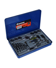 Метчиков и плашек набор 21пр. ЕРМАК