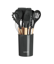 Аллон Набор кухонных принадлежностей 12пр., серый, силикон