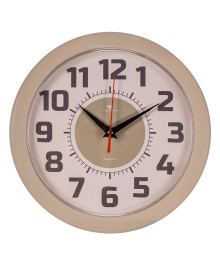 Часы настенные СН 2323 - 125 круг d=24,5см, корпус бежевый "Классика" (10)