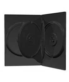футляр для DVD 6 черный матовый  /100/