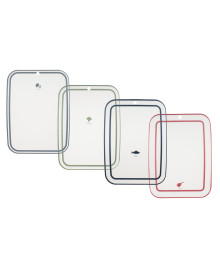 Набор досок разделочных гибких SATOSHI Ривьера 4шт, 28х21см, фрукты\овощи\рыба\мясо, пластик