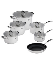 BY COLLECTION Harp Набор посуды кухонной 11пр, нерж.сталь