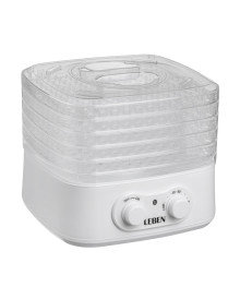 Сушилка для овощей и фруктов LEBEN 288-001, 250Вт, 5 уровней