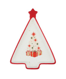 Щелкунчик Блюдо в форме ёлки, 21х16х2,5см, керамика