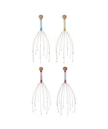 Массажер BY SPORT, 22см, металл, дерево, 4 цвета