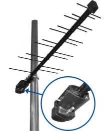 Антенна нар. ДМВ Дельта H 111A-02F-12V активная б/к c F разьемом, бп 12 V /15