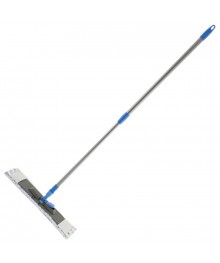 Швабра с насадкой из микрофибры BRILLIANCE с абразивом, телескопич. рукоятка 120смВостоку. Тряпка для пола оптом по низкой цене. Рыжий кот для уборки оптом со склада в Новосибриске.