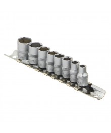 Набор торцевых головок РОКОТ "6 гранные" (8шт) 1/4" 5-6-7-8-9-10-12-13 ммРучной инструмент оптом. Ручной инструмент оптом со склада в Новосибирске. Ручной инструмент оптом.