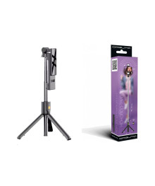 Трипод - палка для селфи SMH22 (198-740мм, пульт Bluetooth, Led)