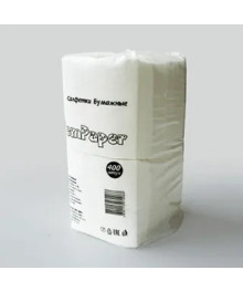 Салфетки бумажные TomPaper 400листов цв белый