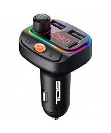 Авто  FM модулятор МР3 TDS TS-CAF14 RGB (Bluetooth)ансмиттер оптом с доставкой по Дальнему Востоку. Болшой каталог тарнсмиттеров оптом по низкой цене!