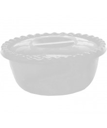 Миска 3л пластик с крышкой М1316 круглая белый ротангя СВЧ в Новосибирске большой ассортимент. Посуда со склада для микроволновки купить в Новосибирске.