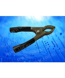 Зажим "крокодил" 30A, чёрный, L=73+5ммсклада в Новосибирске. Припои оптом с доставкой по Дальнему Востоку. Большой каталог припоев оптом.