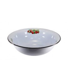 Таз Стальэмаль 12л Вишневый сад С3024*55 (5/уп)Посуда эмалированная оптом Сталь Эмаль. Эмалированные кастрюли оптом.