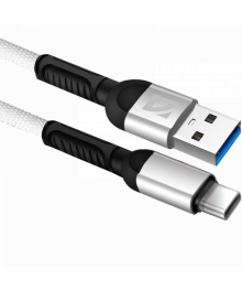 Кабель USB - TYPE C F167,White, 1м, 2,4А,ткань Defender