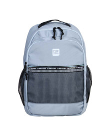 Рюкзак подростковый 44x31x19см, 2 отд., 2 карм., сетч.вставка, светоотр.полоса, ручка, ПЭ, серый