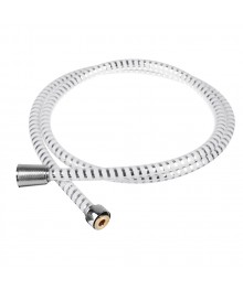 Шланг для душа 150см, 1/2"(Имп)-1/2"(Имп), ПВХ, латунь, серебристо-белый SonWelle