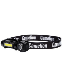 Фонарь Camelion LED 53408 (налоб, аккум 3,7В, черн, XPE+COB, 3 Вт, 3 реж, магнит, Type-C, бокс)