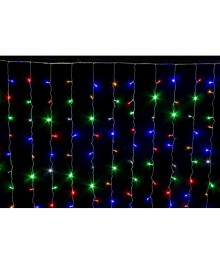 Эл.гирл. Штора 480 ламп  LED-8023-5, 220V. р-р:3.0*3,0м, цветн.