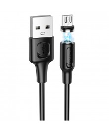 Кабель USB - micro USB BOROFONE BX41 Черный магнитный 2,4А, 1мВостоку. Адаптер Rolsen оптом по низкой цене. Качественные адаптеры оптом со склада в Новосибирске.