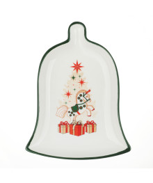 Щелкунчик Блюдо в форме колокольчика, 20х15х2,5см, керамика