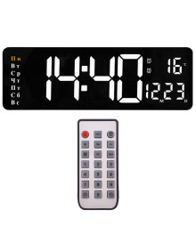 Часы настенные Орбита OT-CLW19 зеленый+белый (температура, будильник, календарь, ду, пит от USB)