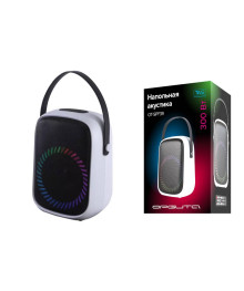 Активная напольная акустика Орбита OT-SPF39 Белая (30Вт, BT/FM/ USB/TF, акк, ду,  27*20*35 cм)