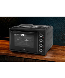 Духовка электрическая Oasis M-BL40B1 чёрн (40л, 1500+1500+1000Вт, две комфорки, конвекция, Турция )