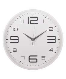 Часы настенные СН 3015 - 002 круг d=30см, корпус белый+серебро, "Классика" (10)