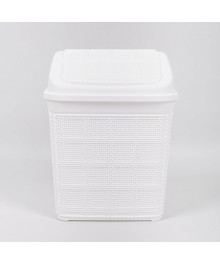 Ведро для мусора Джут 6,5л белое AK586-B002 (Турция)