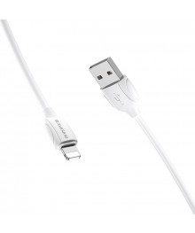 Кабель USB - 8pin BOROFONE BX19 Benefit Белый (для iPhone5/6/7) 1,3А, 1м ПВХ