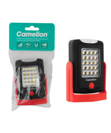 Фонарь  Camelion  E1442 (фонарь универс., LED+SMD, черн / красн.,3XR03, магн,, пласт.,блистер-пакет