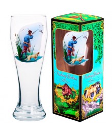 Бокал "Охота" Подарочный 303-Д пивной 500мл. (12)керамики в Новосибирске оптом большой ассортимент. Посуда фарфоровая в Новосибирскедля кухни оптом.