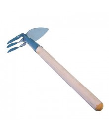 Мотыжка комбинированная 3 витых зуба 35см с деревянной ручкойСадовый инструмент оптом с доставкой. Инструмент оптом с доставкой. Инструмент оптом.