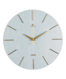 Часы настенные СН 3020 - 006 d=30см, корпус голубой+золото "Классика" (10)