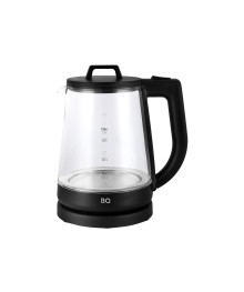 Чайник BQ KT1001G Чёрный, стекло (1,7 л, 2200Вт, STRIX съёмная крышка)