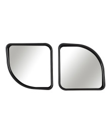 Зеркало квадратное мертвой зоны ЕРМАК, цвет черный 2шт, 50x50