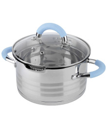 Mallony Кастрюля MELODIA 2,5 л, из нерж стали, с крышкой-дуршлагом и 2-мя носиками для слива