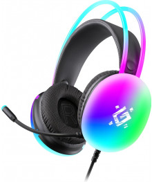 гарнитура Defender Ignis черный,игровая, RGB,проводн 2м