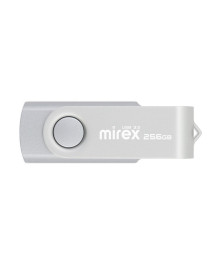 USB2.0 FlashDrives256Gb Mirex SWIVEL SILVER