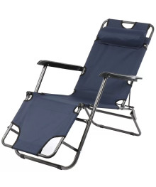 Кресло-шезлонг складное CHO-153 ECOS, синее