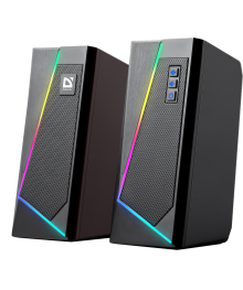 Колонки Defender Solar 10 10ВТ, 2.0 BT/Light питание от USB