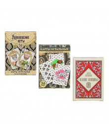 Карты игральные пластиковые, 6,3х8,8см, 36 шт, 3 дизайна (538-080, 538-079, 538-081). Игровая приставка Ritmix оптом со склада в Новосибриске. Большой каталог игровых приставок оптом.