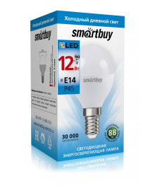 Эл. лампа светодиодная Smartbuy P45-12W/6000/E14 (SBL-P45-12-60K-E14)