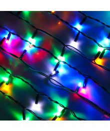 Эл.гирл. уличная СНОУ БУМ бахрома, 3х0,5 м, 100LED, мульти, мерцание, ПВХ черный, коннектор, 220Вке. Доставка Барнаул, Кемерово, Томск, Новокузнецк, Горно-Алтайск, Междуреченск, Ленинск-Кузнецкий.