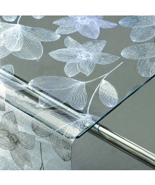 Клеенка GRACE силикон-прозрачная с рис. 0,6х20м 0,65 мм Laser LS-5707B