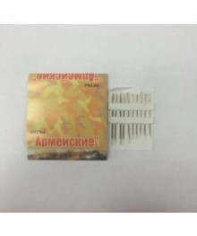 Иглы "Набор 10шт. "Армейские", большое ушко/уп.72Товары для одежды оптом. Вешалки для одежды оптом с доставкой по РФ. Вешалки для одежды оптом.