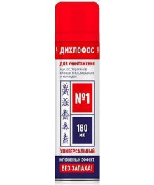 аэрозоль Дихлофос №1 BOZ, без запаха, от ползающих и летающих насекомых, 180мл /24